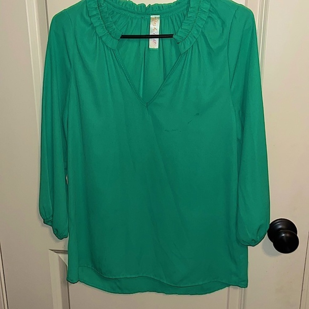 Fresh Tart Work Blouse Size Medium - Picture 2 of 8
